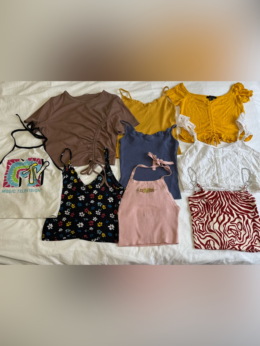 Crop Tops & Assorted Women Tanks Bundle